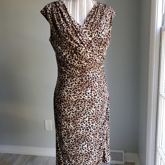 Evan Picone Dresses & Skirts - Evan Picone Leopard  Print Dress size 10